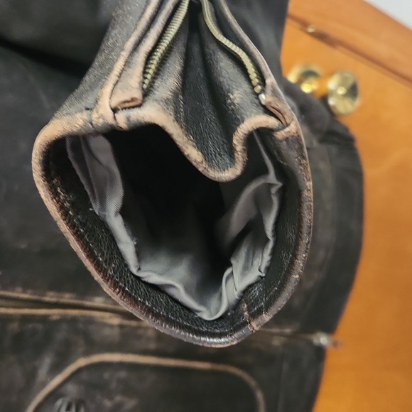 Harley-Davidson Brown Leather Jacket, Large. - Picture 5 of 6